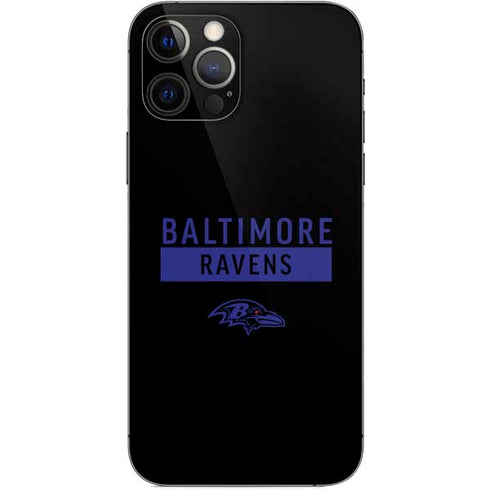 NFL Baltimore Ravens Black Performance Series iPhone 12 Pro Skin